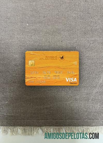 Senegal Banque Atlantique Bank Visa Electron Card Photolook Frente exemplo real